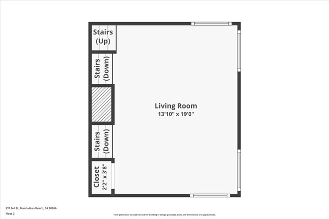 537 3rd St, Manhattan Beach, CA 90266 - view of room layout