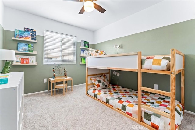 5847 E Rocking Horse Way Unit 21, Orange, CA 92869 - carpeted bedroom featuring baseboards and a ceiling fan