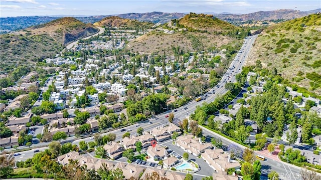 5847 E Rocking Horse Way Unit 21, Orange, CA 92869 - aerial overview of property's location with mountains