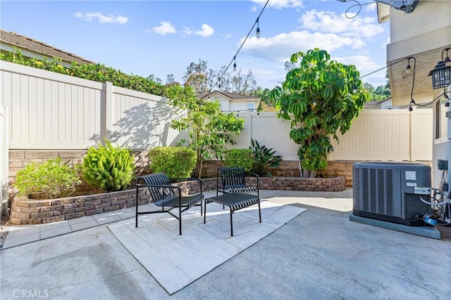 5847 E Rocking Horse Way Unit 21, Orange, CA 92869 - fenced backyard with cooling unit and a patio