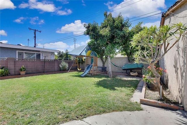 3879 Big Dalton Ave, Baldwin Park, CA 91706 - view of yard with a playground