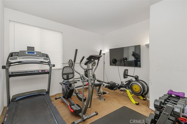 15691 Cherry Leaf Ln, Fontana, CA 92336 - exercise area with carpet floors
