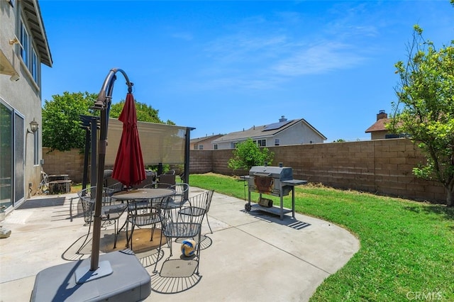 15691 Cherry Leaf Ln, Fontana, CA 92336 - view of patio with area for grilling and outdoor dining space