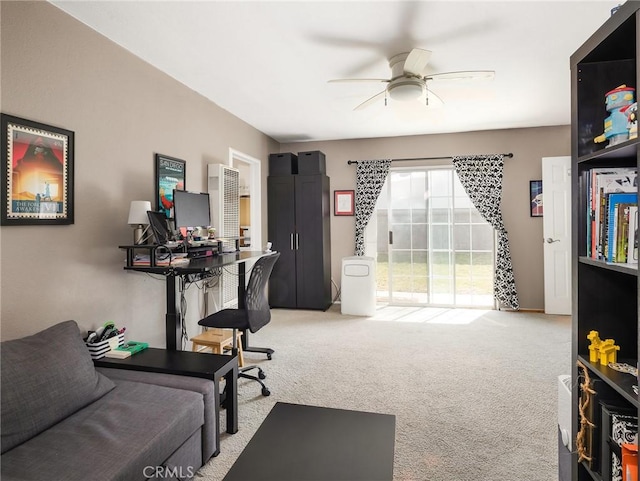 517 California, El Segundo, CA 90245 - carpeted office space featuring a ceiling fan