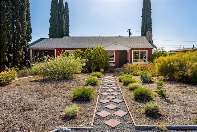 950 N Laurel Dr, Orange, CA 92867 - view of front of house featuring a chimney and roof with shingles
