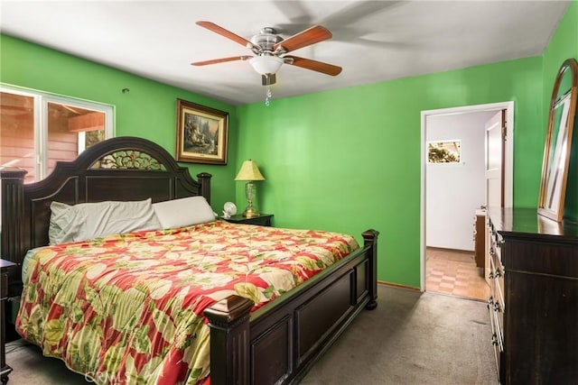 950 N Laurel Dr, Orange, CA 92867 - carpeted bedroom with ceiling fan and baseboards