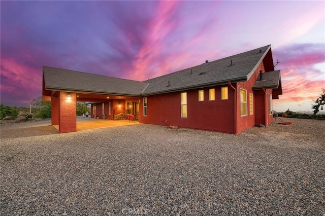 50806 Bramble Ln, Squaw Valley, CA 93675 - back of house featuring gravel driveway and a carport