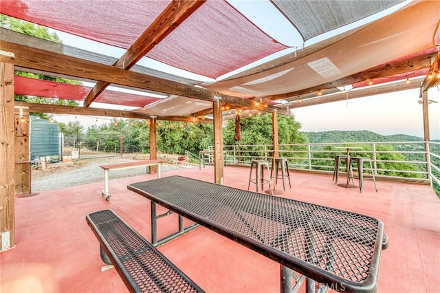 50806 Bramble Ln, Squaw Valley, CA 93675 - view of patio featuring a mountain view