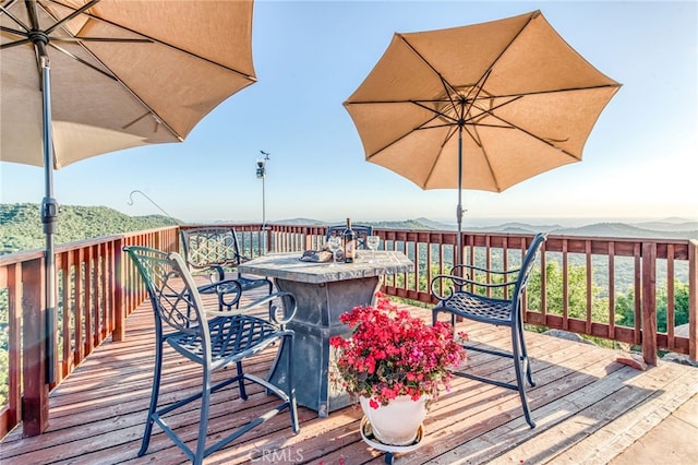 50806 Bramble Ln, Squaw Valley, CA 93675 - view of wooden deck