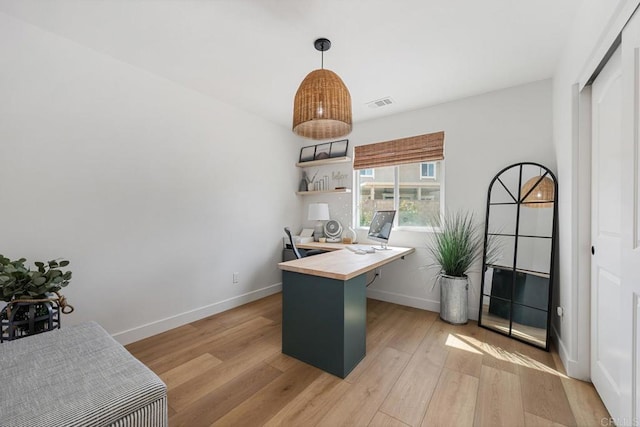 25444 Red Hawk Rd, Corona, CA 92883 - office with light wood-type flooring and baseboards
