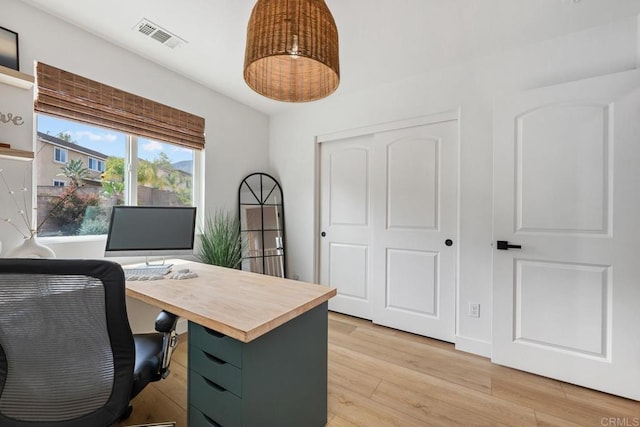 25444 Red Hawk Rd, Corona, CA 92883 - office area with light wood finished floors