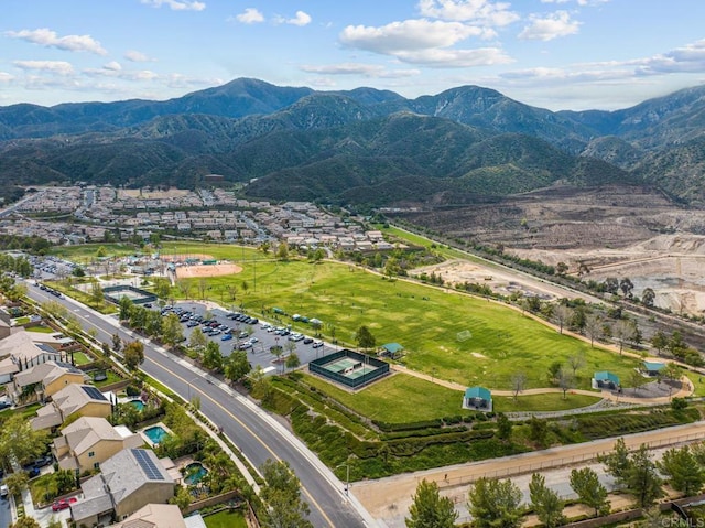 25444 Red Hawk Rd, Corona, CA 92883 - aerial perspective of suburban area featuring a mountain backdrop