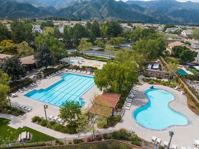 25444 Red Hawk Rd, Corona, CA 92883 - community pool featuring a mountain view