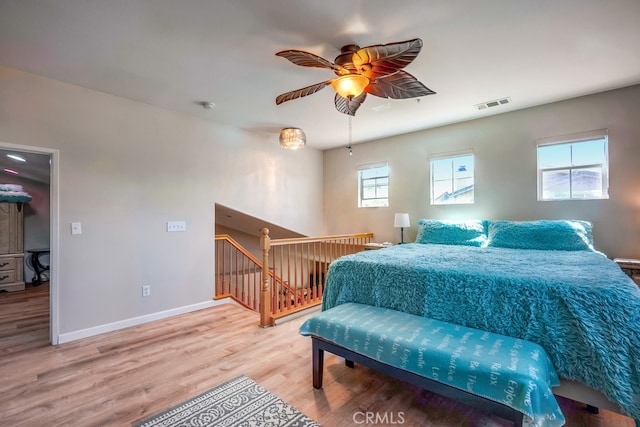 39723 Columbia Union Dr Unit A, Murrieta, CA 92563 - bedroom featuring wood finished floors, baseboards, and ceiling fan