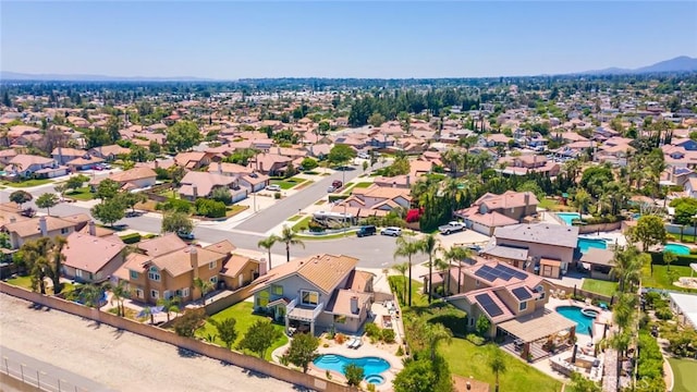 6909 Stanislaus Pl, Rancho Cucamonga, CA 91701 - aerial view of residential area featuring a pool