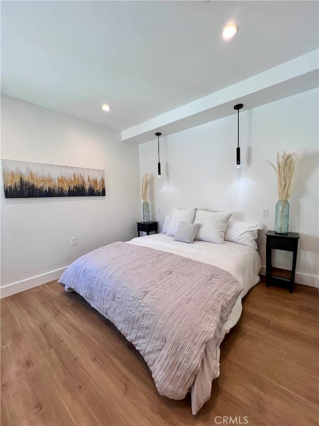 6829 Yolanda Ave, Reseda, CA 91335 - bedroom featuring wood finished floors, baseboards, and recessed lighting