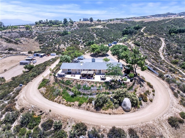 40125 Scanlon Rd, Temecula, CA 92592 - view from above of property with a mountainous background