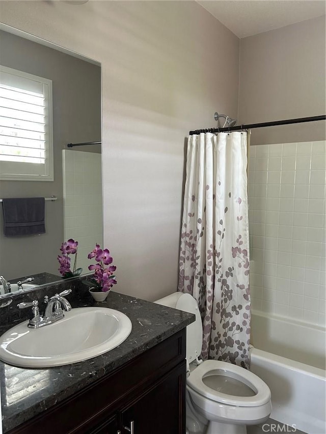 28626 Stonegate Ct, Valencia, CA 91354 - bathroom featuring vanity and shower / bathtub combination with curtain