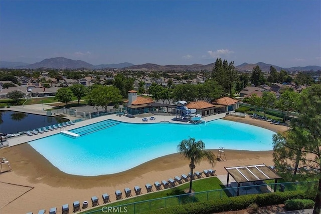 29870 Corte Cruzada, Menifee, CA 92584 - community pool with a mountain view and a residential view