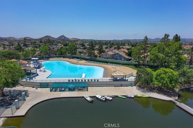 29870 Corte Cruzada, Menifee, CA 92584 - community pool with a mountain view