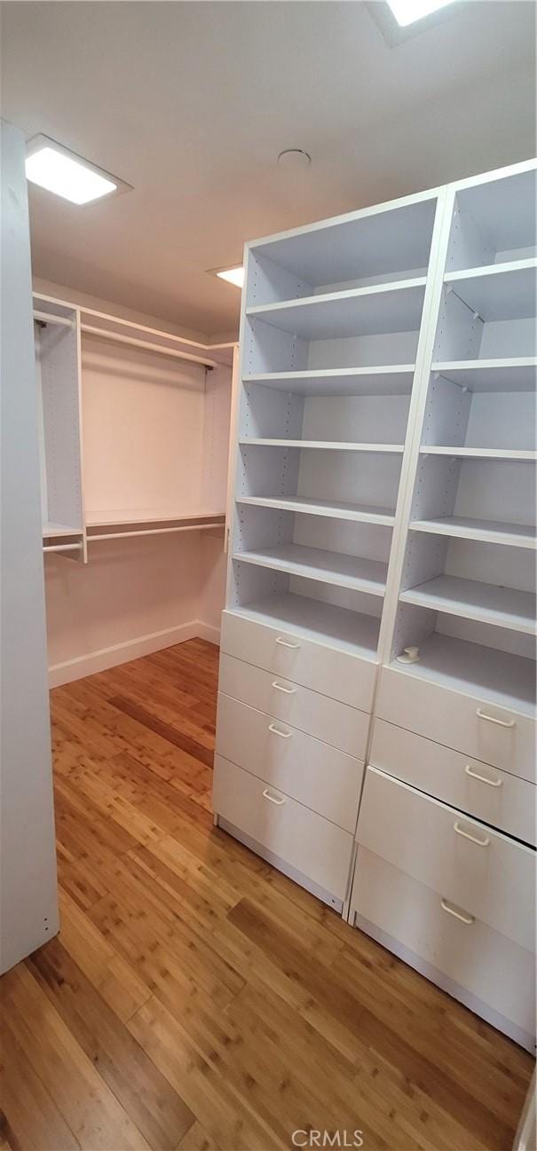 448 N Oakhurst Dr Unit 1, Beverly Hills, CA 90210 - walk in closet with light wood-type flooring