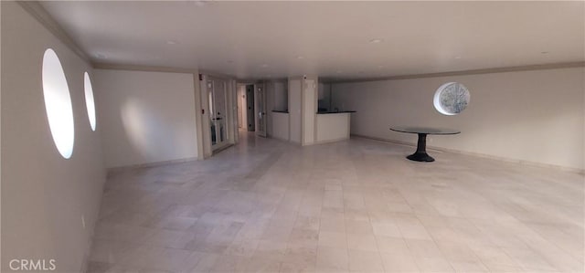 448 N Oakhurst Dr Unit 1, Beverly Hills, CA 90210 - unfurnished room with baseboards and crown molding