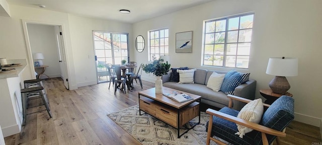 742 Eastshore, Chula Vista, CA 91913 - living area featuring light wood-type flooring and baseboards