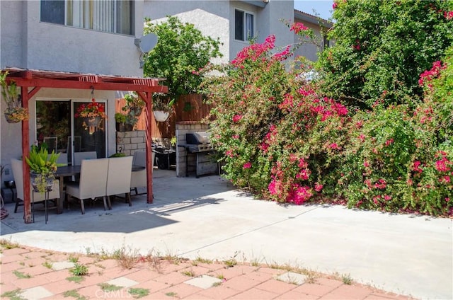 28948 Marilyn Dr, Canyon Country, CA 91387 - view of patio featuring outdoor dining space, area for grilling, and a pergola