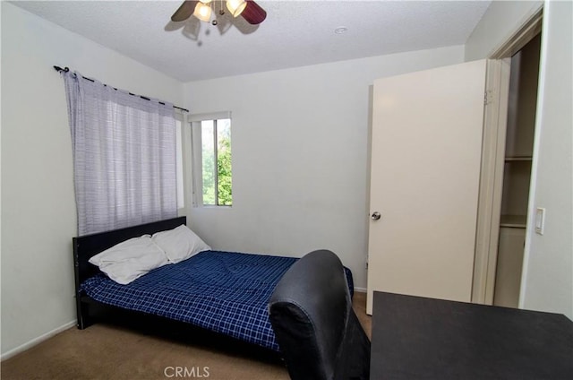 28948 Marilyn Dr, Canyon Country, CA 91387 - carpeted bedroom featuring baseboards and a ceiling fan