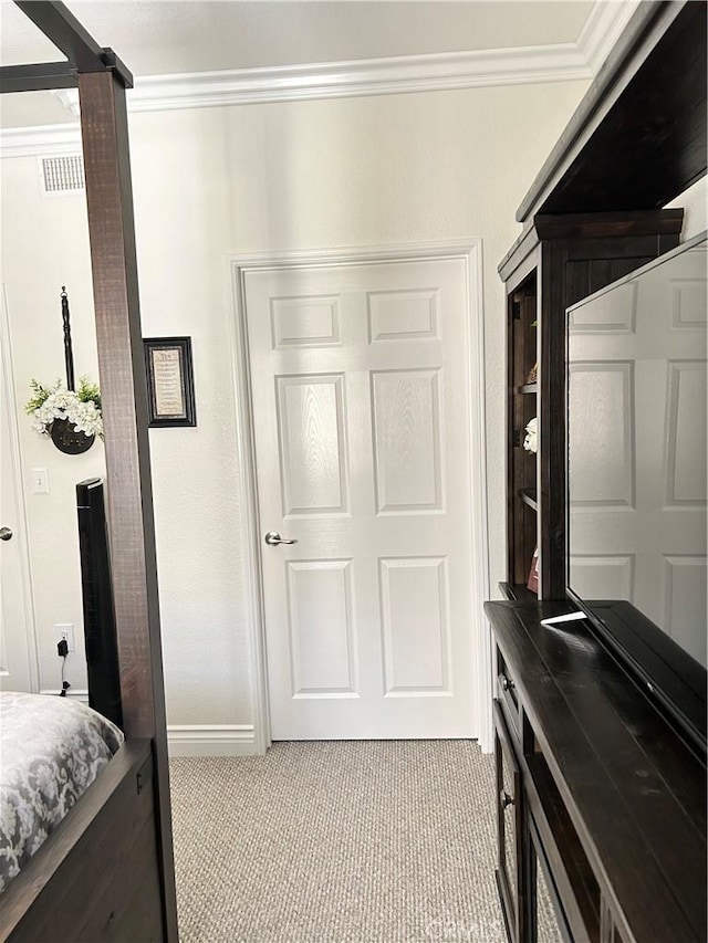 41410 Juniper St Unit 2012, Murrieta, CA 92562 - bedroom with crown molding and light colored carpet