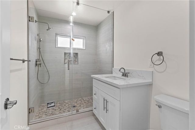 7714 Kyle St, Tujunga, CA 91042 - full bath featuring toilet, a stall shower, and vanity