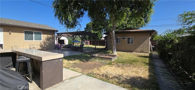16701 Chatsworth St, Granada Hills, CA 91344 - view of yard featuring a patio and an outdoor structure