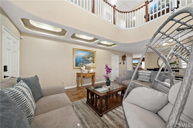 37814 Veranda Way, Murrieta, CA 92563 - living room featuring baseboards and wood finished floors