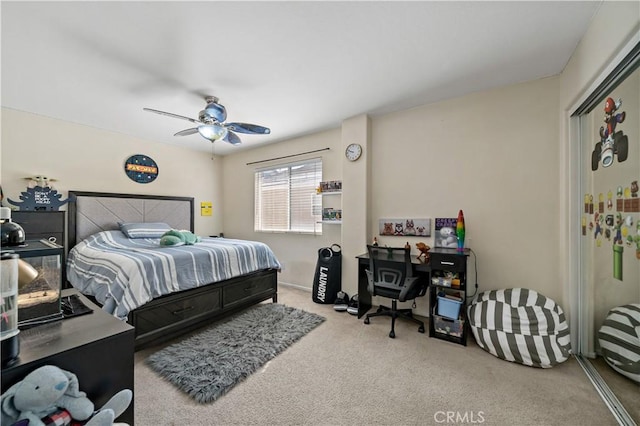 37814 Veranda Way, Murrieta, CA 92563 - bedroom featuring carpet, ceiling fan, and a desk