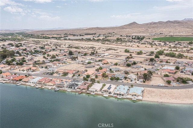 14752 Grafton Ln, Helendale, CA 92342 - aerial perspective of suburban area with a water and mountain view