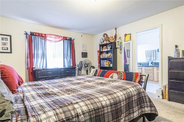 14752 Grafton Ln, Helendale, CA 92342 - bedroom featuring light colored carpet and ensuite bathroom