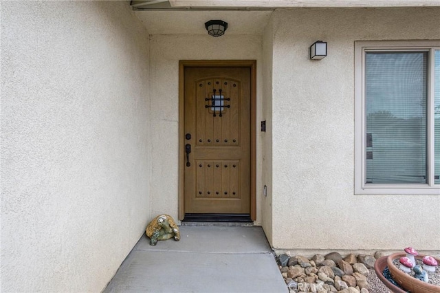 14752 Grafton Ln, Helendale, CA 92342 - entrance to property with stucco siding