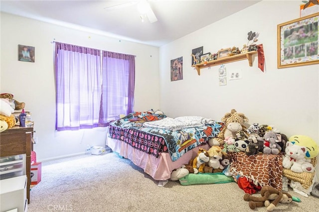 14752 Grafton Ln, Helendale, CA 92342 - bedroom with carpet floors and a ceiling fan