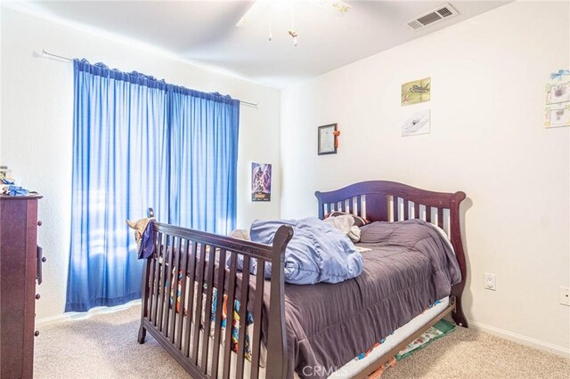 14752 Grafton Ln, Helendale, CA 92342 - carpeted bedroom featuring baseboards and ceiling fan