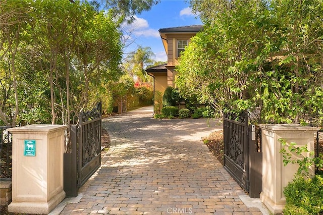1539 Rodeo Rd, Arcadia, CA 91006 - exterior space featuring a gate and decorative driveway
