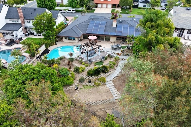 27121 Shenandoah Dr, Laguna Hills, CA 92653 - aerial perspective of suburban area with a pool