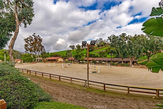27121 Shenandoah Dr, Laguna Hills, CA 92653 - view of jungle gym with an enclosed riding area