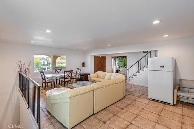 1849 Ayers Way, Burbank, CA 91501 - living area with recessed lighting and stairs