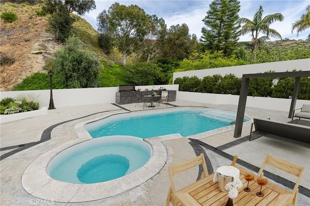 1849 Ayers Way, Burbank, CA 91501 - view of pool with a patio and a pool with connected hot tub