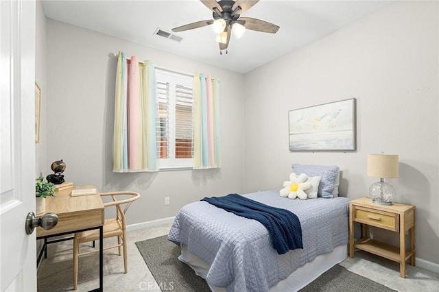 3274 Tinker Creek Way, Chico, CA 95973 - carpeted bedroom with baseboards and a ceiling fan