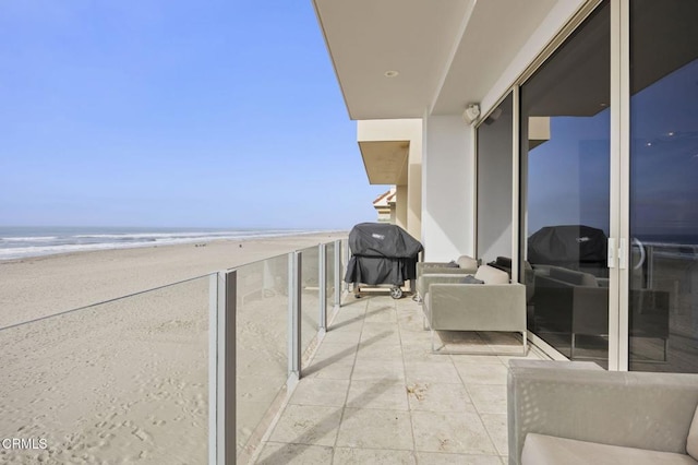 815 Mandalay Beach Rd, Oxnard, CA 93035 - balcony with a grill and view of water and beach