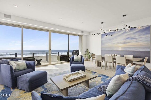 815 Mandalay Beach Rd, Oxnard, CA 93035 - living room with a water view