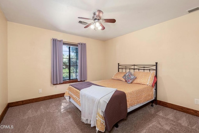 51793 Quail Ridge Rd, Oakhurst, CA 93644 - carpeted bedroom featuring baseboards and a ceiling fan