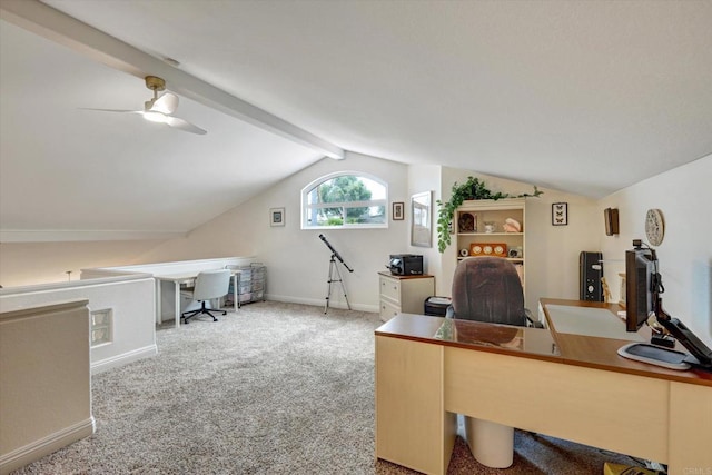 3372 Corsica Way, Oceanside, CA 92056 - carpeted office space with baseboards and ceiling fan