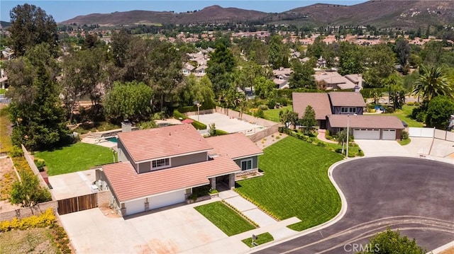 469 Grinnel Ct, Simi Valley, CA 93065 - aerial perspective of suburban area with a mountainous background